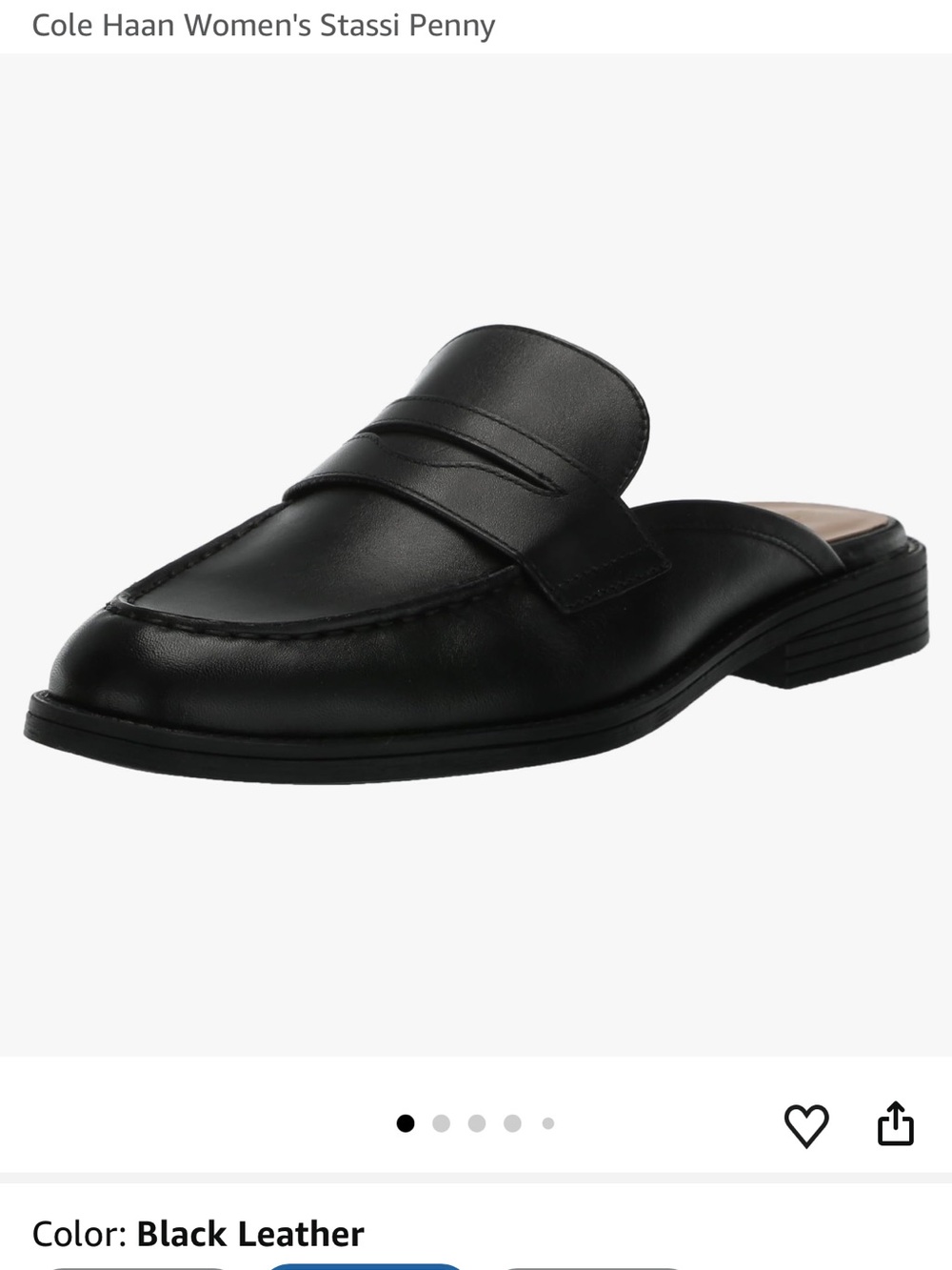 Cole Haan® Stassi Penny Mule Size 7: Excellent Preowned Condition - Picture 9 of 12